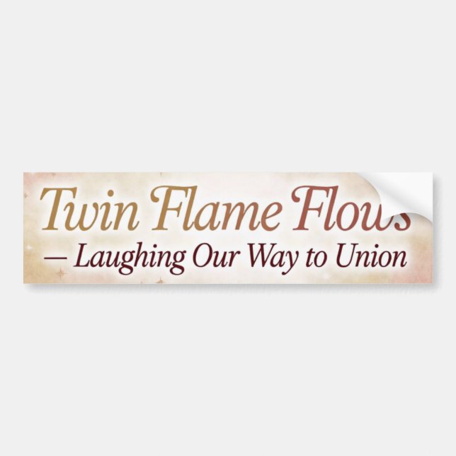De Voiture Autocollant Twin Flame Flows en riant (Devant)