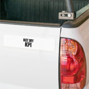 De Voiture Autocollant vinyle minimaliste Pas mon KPI