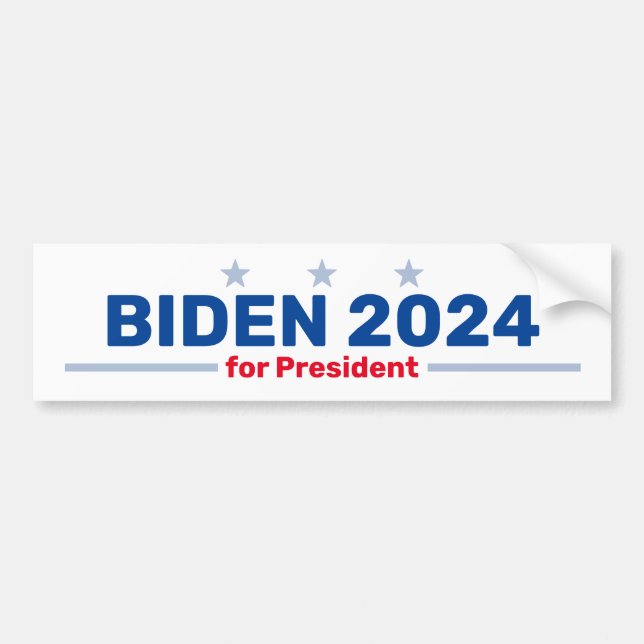 De Voiture Biden 2024 autocollant pare-chocs (Devant)
