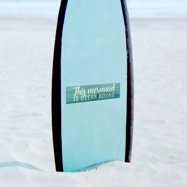 De Voiture Cette Sirène est un Autocollant Bumper Personnalis (Ocean bound? This is the bumper sticker just for you)