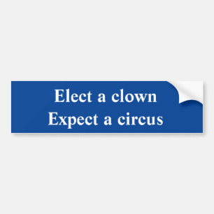 De Voiture Élisez un clown - attendez-vous à un autocollant