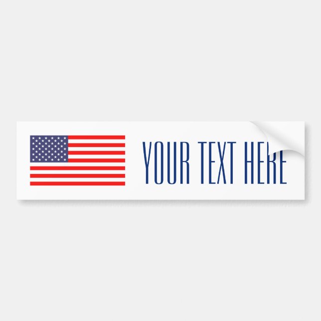 De Voiture Faites votre propre autocollant patriotique usa fl (Devant)