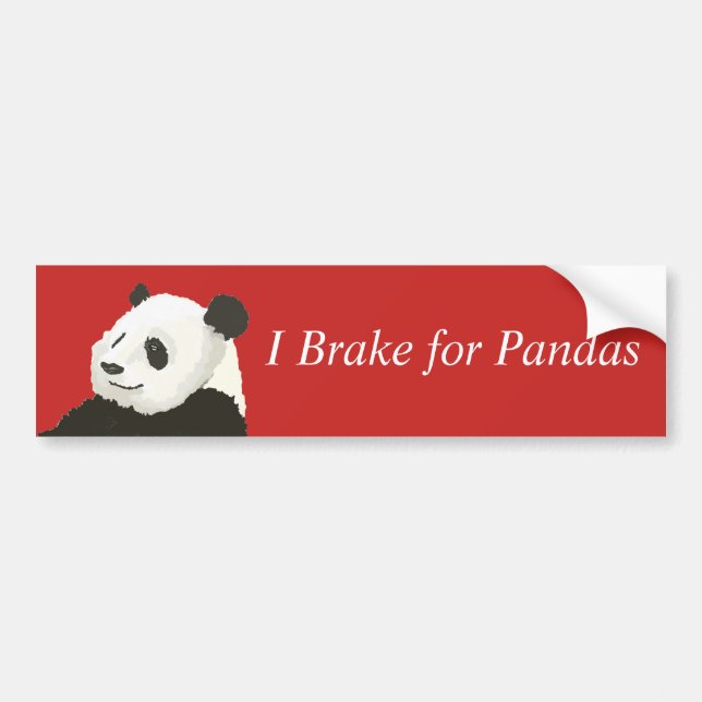 De Voiture Frein pour autocollant Pandas Bumper (Devant)