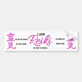 De Voiture I Love Reiki - Autocollant pare-chocs
