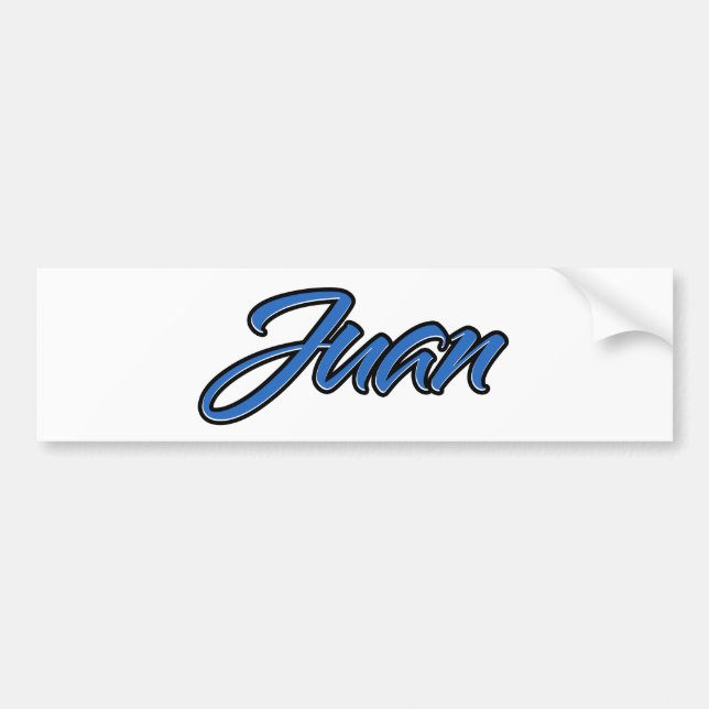 De Voiture Juan Blue Autocollant (Devant)