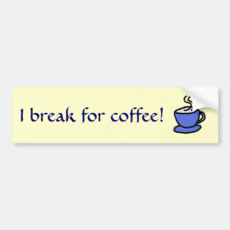 De Voiture L'AR coupure d'I pour le café ! autocollant