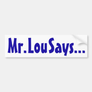 De Voiture M. Lou Says. autocollant
