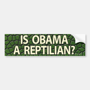 De Voiture Obama est-il un reptile ? autocollant
