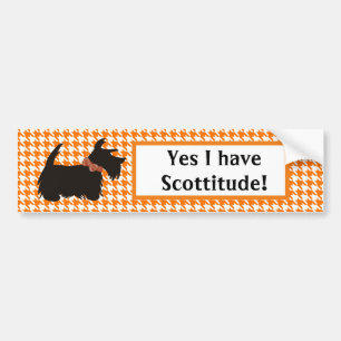 De Voiture Oval Scottie chien autocollant pare-chocs, scottit