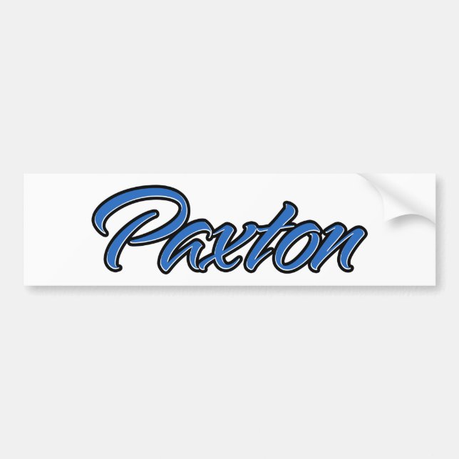 De Voiture Paxton Nom bleu Autocollant (Devant)