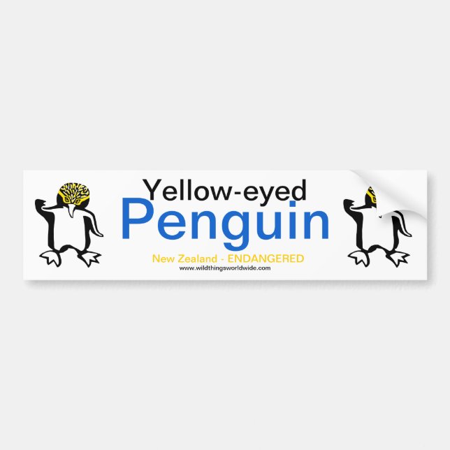 De Voiture Penguin - autocollant pare-chocs (Devant)