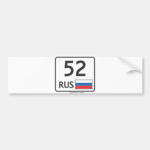De Voiture RUS. Nijni-Novgorod. 52. Autocollant