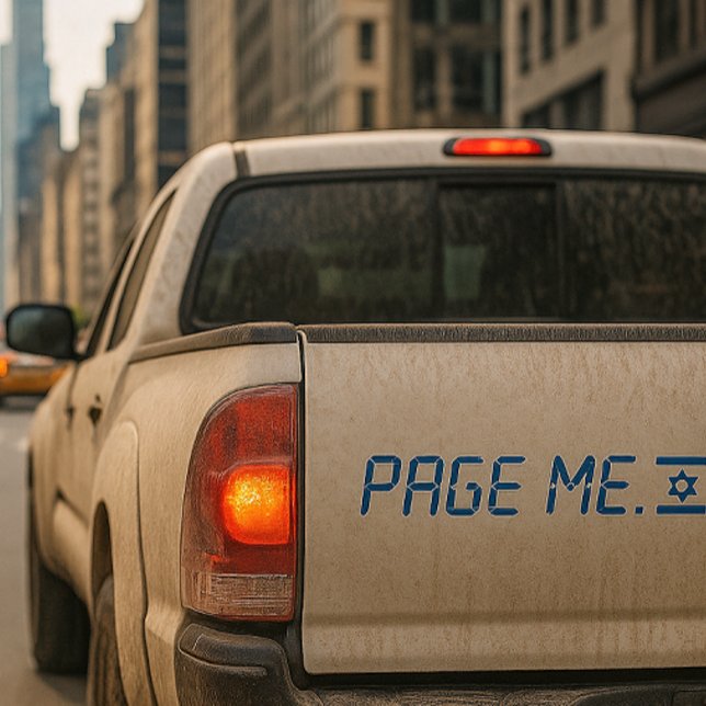 De Voiture Stand avec autocollant pare-chocs Israël (Créateur téléchargé)