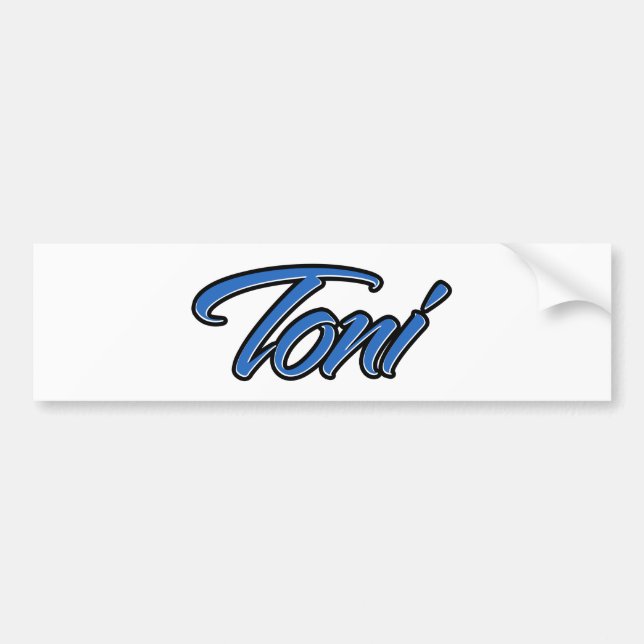 De Voiture Toni Blue Autocollant (Devant)