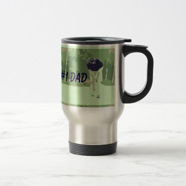 De Voyage #1 Papa Golfer Travel Mug (Droit)