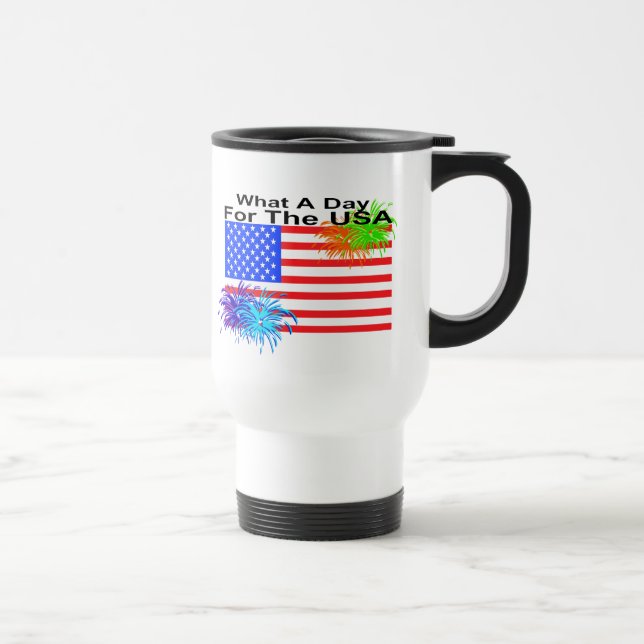 De Voyage 4 juillet Patriotic Travel Mug (Droite)