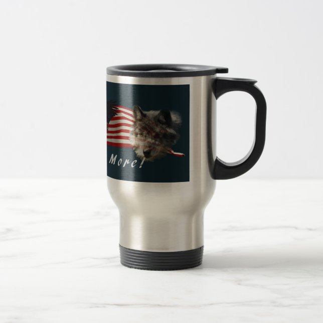 De Voyage Aigle, Loup, Ours et Mug Drapeau américain (Droit)