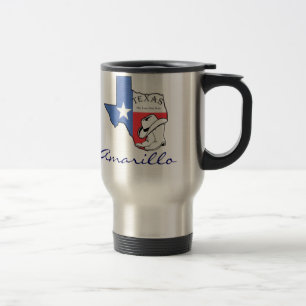De Voyage Amarillo Texas State Map avec étoile, Bottes, Mug