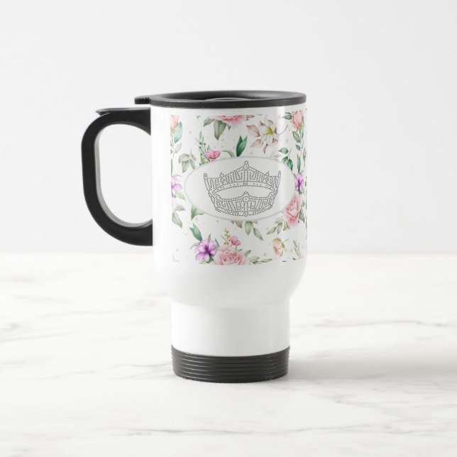 De Voyage America Pageant Crown Travel Mug (Gauche)