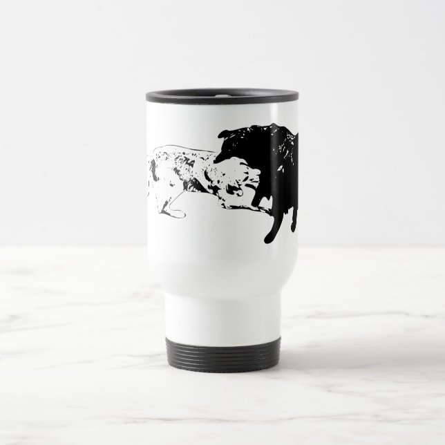 De Voyage Amusement en déplacement, mug moderne (Centre)
