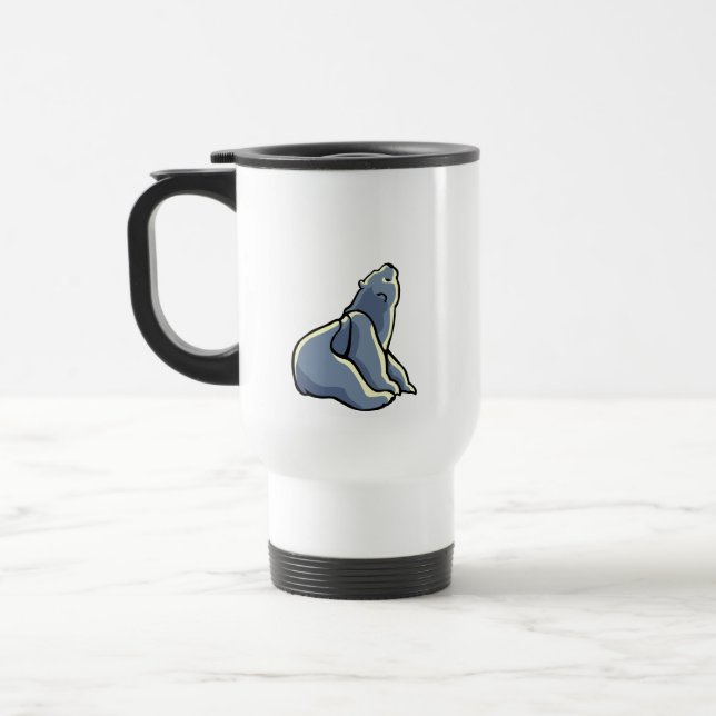 De Voyage Arctic Art Bear Travel Mug Polar Bear Cup (Gauche)