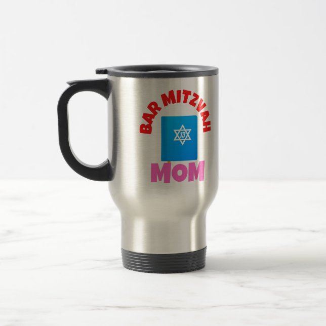 De Voyage Bar Mitzvah Maman Café Mug (Gauche)