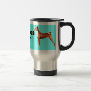 DE VOYAGE BASENJI BARK TRAVEL MUG