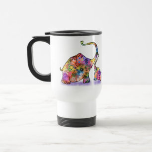 De Voyage Bébé mignon et maman Elephant Travel Mug