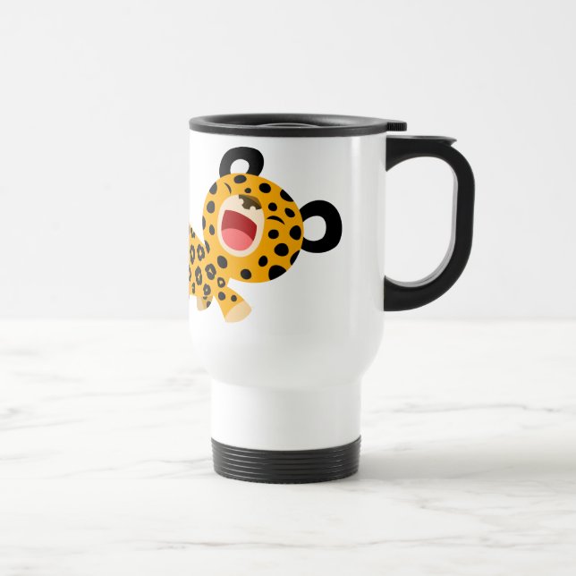 De Voyage Belle caricature Facétieuse Leopard Commuter Mug (Droite)