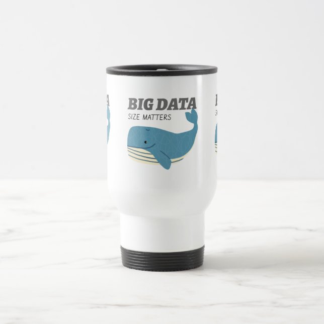 De Voyage Big Data taille important Mug (Centre)
