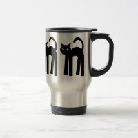 Black Cat Witch Familier Pagan Mug Wiccan Cup