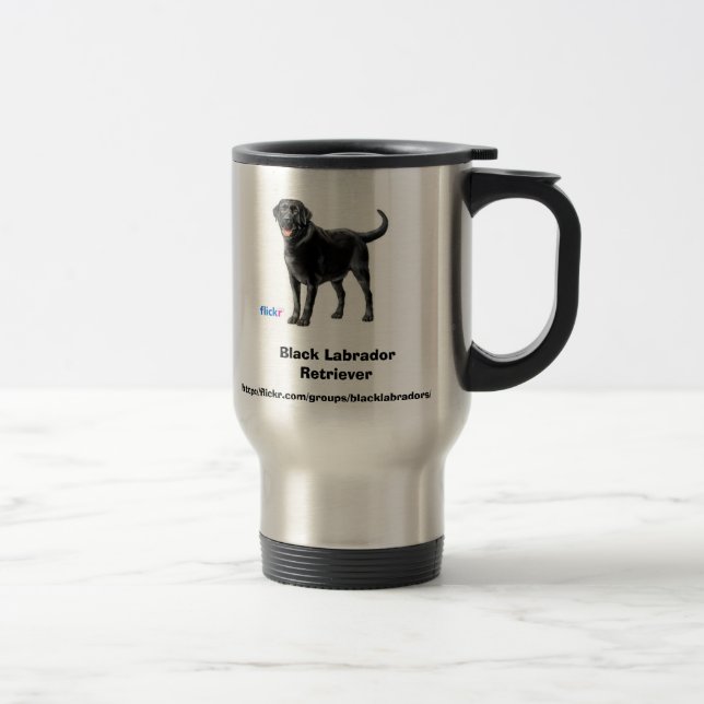 De Voyage Black Labrador Group Mug (Droit)