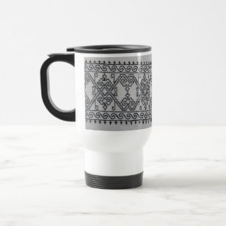 De Voyage Blackwork embroidery travel mug