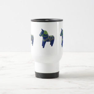 De Voyage Bleu Dala Horse Commuter Mug
