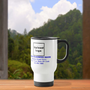 De Voyage Blue Color Business Marque Textes sur la Mug Voyag