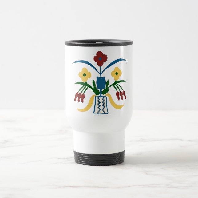 De Voyage Boho Floral Mug | Vibes dessinées à la main (Centre)