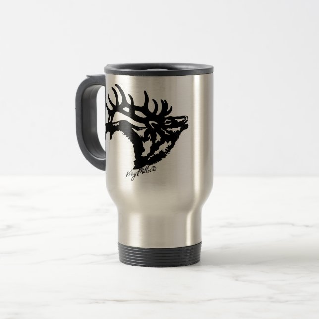 De Voyage Bull Elk Travel Mug (Devant gauche)
