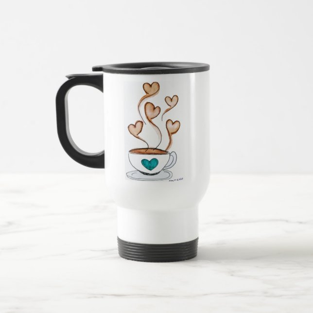 De Voyage Café Love Coffee Mug (Gauche)