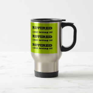 De Voyage Café retraité et l'aimer Café ou Thé Customisé Mug