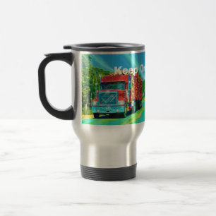 De Voyage Camions Big Rig Logging Camion Café Mug