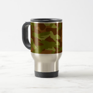 De Voyage Camo vintage Travel Mug