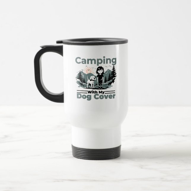 De Voyage Camping avec My Dog Coffee Mug (Gauche)
