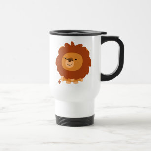 De Voyage Caricature adorable Lion Commuter Mug