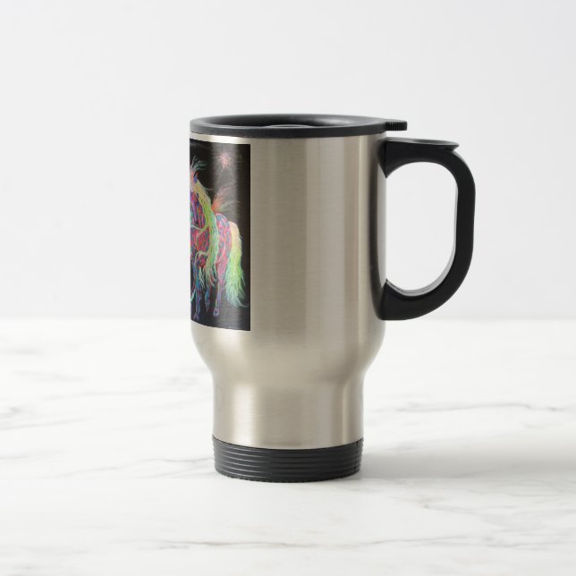 De Voyage Carnivale Unicorns Travel Mug (Droit)
