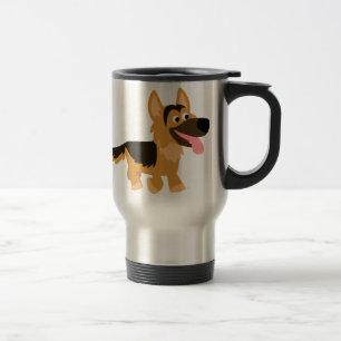 De Voyage Carton mignon allemand Berger Chien Commuter Mug