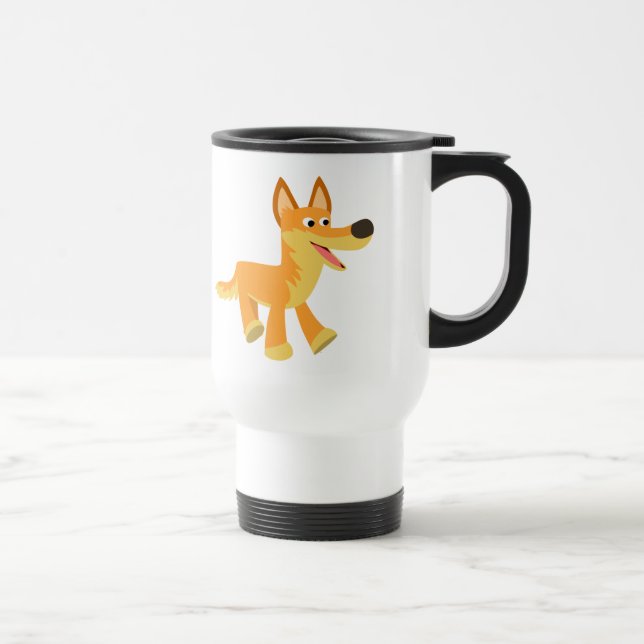 De Voyage Carton mignon Dingo Commuter Mug (Droite)