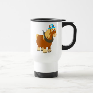 De Voyage Carton mignon Trait Breton Horse Commuter Mug