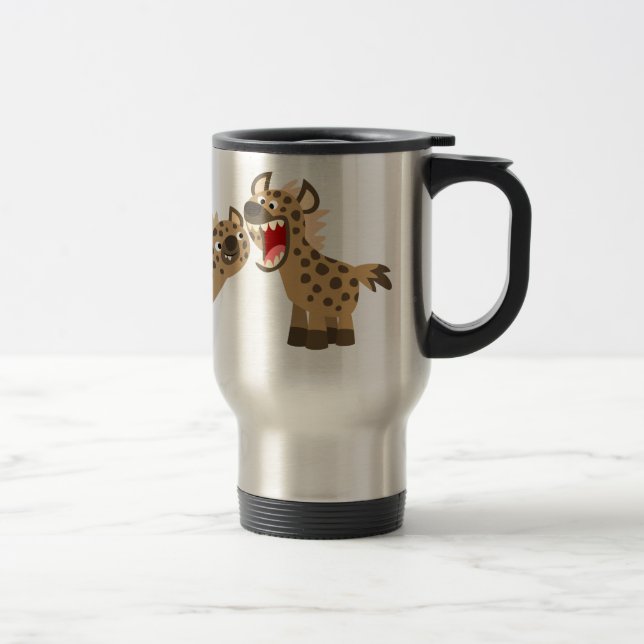 De Voyage Cartoon Hyenas Commuter Mug (Droit)