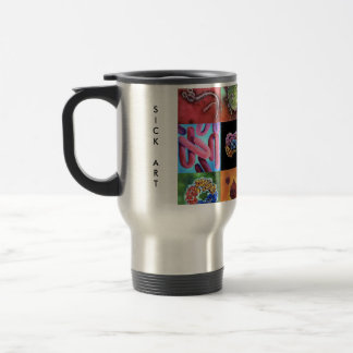 De Voyage Catchy 15 oz Stainless Steel Virus Travel Mug !