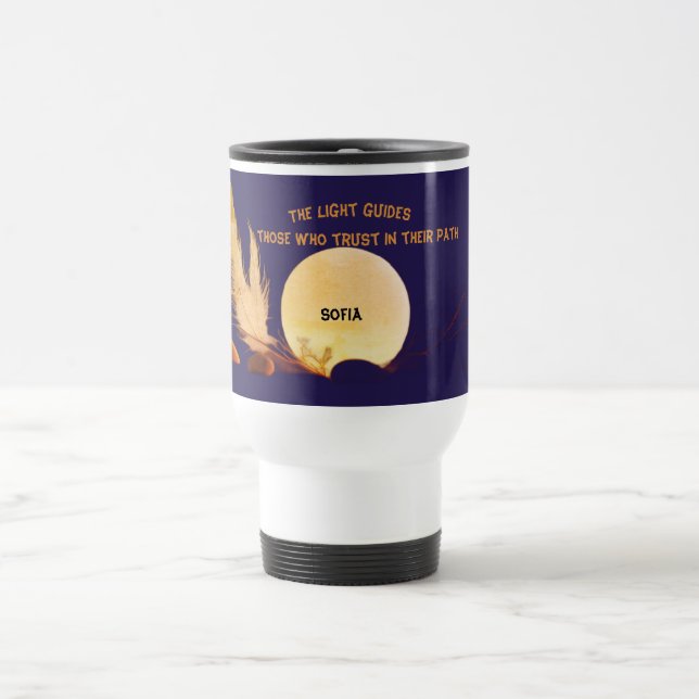 De Voyage Celestial Wisdom Blue Travel Mug (Centre)